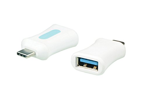 2-er-Pack Type C Adapter USB C auf USB 3.0 für Apple Macbook Pro Retina Samsung Galaxy S8 S8+ Plus A7 A5 A3 2017 LG G5 Nexus 5x 6P Huawei P10 P9 Typ C weiß/blau OTG-fähig