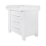 Babyzimmer 4-tlg. Enni mit 3-türigem Kleiderschrank in weiß - 8