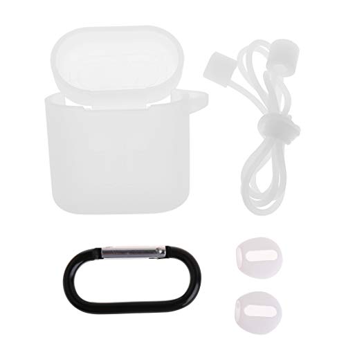 Preisvergleich Produktbild WEISHAZI Kabellose Bluetooth Headset Schutzhülle Ohrstöpsel Abdeckung Anti-Verlust-Band Silikon Skin Holder Set Staubdicht für Huawei Honor FlyPods Cl