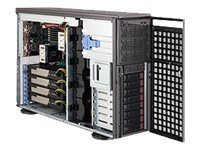 SuperMicro CSE-747TG-R1400B-SQ 4U PC-Gehäuse (E-ATX, 8x 3,5 HDD, 1400 Watt, 2x USB)