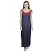 Klamotten Navy Blue Satin Long Nighty RS.299.00