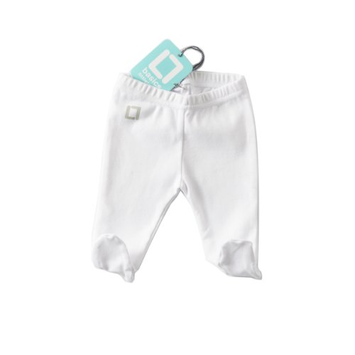 Lovely baby footies, trousers with feet white 0-3 months