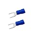 Generic 100x Fully Insulated Blue 4.3MM Fork Connector Crimp Electrical Terminal RS.210.00