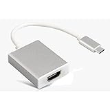 Alida Systems &reg; USB 3.1 Type-C to HDMI Adapter with Metal Shell. This adapter works with Apple Macbook Retina 12" Laptop 2015, 15" MacBook Pro 2016, Google Chromebook Pixel, New Acer Switch Alpha 12, Dell XPS 13/15,Lenovo Yoga 900,Pixel C,LG G5,LG V20,Lumia 950/950XL,HP Spectre X2, 2016 13"/15" New MacBook Pro with Thunderbolt 3/USB-C Port, 2016 12" Retina MacBook,LG Google Nexus 5X.