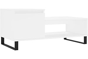 ‎VIDAXL vidaXL Stolik kawowy, biały 100x50x45 cm, materiał drewnopochodny