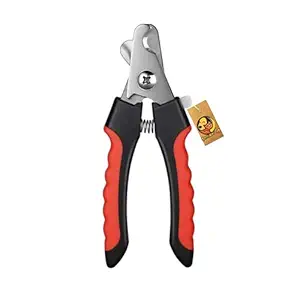 Foodie Puppies Professional Animal Nail Cutter Clipper Grinder Trimmer for Small Medium and Large Dogs, Puppies, Cats and Kittens Claw Grooming Tool Set (Red & Black)