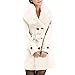 Produktbild Cramberdy Damen Winter Warm Mantel, Damen Winter Warm Sweatjacke, Frauen Elegante Freizeitjacke Mantel, Wintermantel Langarm verdicken Outwear, Frau Taste Gürtel Lange Ärmel Wolloberteil Wollmantel