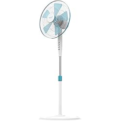 Cecotec Ventilateur sur Pied ForceSilence 510. 5 Pales, Oscillant , 3 Vitesses, Réglable (115 - 135 cm), Moteur en Cuivre, 40 W.
