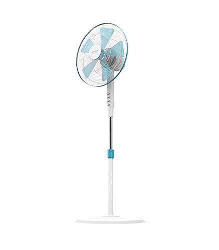 Cecotec Ventilateur sur Pied ForceSilence 510. 5 Pales, Oscillant , 3 Vitesses, Réglable (115 - 135 cm), Moteur en Cuivre, 40 W.