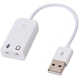 ULTIMA USB Port to Audio Input and Mic (White)
