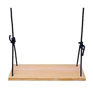 MIHAD Swing for Adult & Kids | Wooden Hanging Swing for Indoor, Outdoor | Balcony Swing | Porch Swing | Garden Swing | Swing for Living Room for 10+ Kids and Adults up to 100Kg