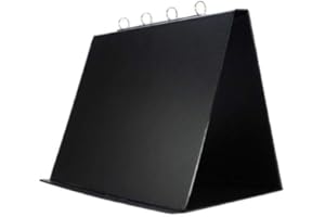 HAPPY OYSTER 1 x A3 Black PVC Presentation Conference Table Flip Chart Landscape in Use - Made in UK - Plus 10 Free Filing Pockets