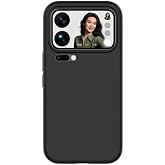 For Xiaomi Mi 17 Pro Max ile uyumlu Esnek Silikon Matte Kaymaz Yapı İ&ccedil; Kadife Y&uuml;zey Darbe Emici Siyah Telefon Kılıfı (Siyah, 