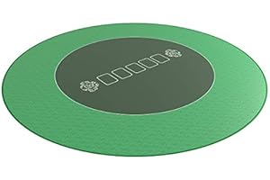 Bullets Playing Cards Tapis de Poker Professionnel 120 cm pour Votre Table de Poker - Plateau de Poker Deluxe - revêtement Table de Poker - Tapis de Cartes - idéal pour un Cadeau