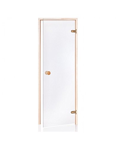 STANDART SAUNATÜREN 70 x 190 Glasfarbe: Transparent – Rahmenmaterial: Espe - 2