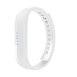 hunpta Uhrenband, Silikon, weich, für Fitbit Flex 2 Smart Watch, weiß