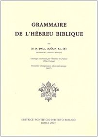 Download Grammaire De L'Hebreu Biblique Download Grammaire De L'Hebreu Biblique