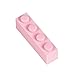 Price comparison product image Q-Bricks 970-4x1-500 500 Piece 4x1 Building Bricks Loose Pack, Pink, Multi Color