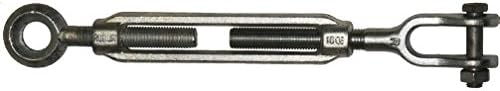 Tensioner galvanized with Lantern/TEARING Eye Shaft 8 mm Diameter, 1230Kg; Small/240/330 mm; width: 10 mm Hook