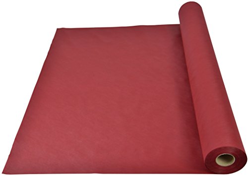 Sensalux light Tischdeckenrolle, OEKO-TEX ® 100 - Made in Germany - 25m lang (Farbe nach Wahl), bordeaux, 1,10m x 25m, stoffähnliches Vlies, ideal für jede Party, Vereinsfeier, Geburtstagsfeier