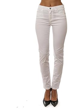 Jeckerson Pantaloni Donna PA46XT148517020 Cotone Bianco