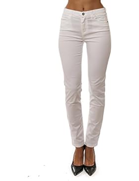 Jeckerson Pantaloni Donna PA46XT148517020 Cotone Bianco