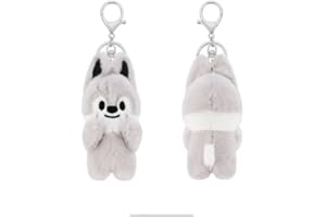 NEVSTOP 10 cm Stray Kids Llavero de peluche MAGNET serie "ATE" SKZoo Llavero lindo llavero colgante para los fans