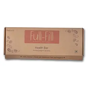 FulFill - Healthy Diet Snacks-(40g*5 bars)-with Almonds, Oats, Walnuts, Packed with Sunflower and Flex Seeds- Sugar Free