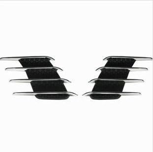 LOBZON Car Body Stickers Conversion Accessories Universal Shark Gills Simulated Decorative Fake Side Air Vents