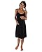 The Essential One - Luxury Lace Trim Stappy Maternity Nursing Nightie - Black - Small - EOM173