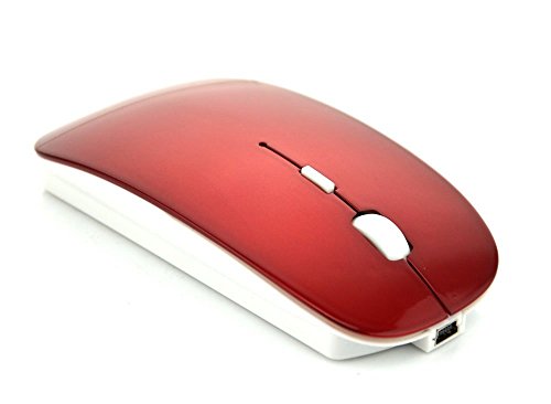 LingsFire® wiederaufladbare Mouse Wireless Gaming Maus USB Mäus Kabellose Maus Funkmaus Optisch USB Maus Wireless Mobile Mouse 2,4GHz PC Computer schnurlos Maus mit USB Empfänger Built-in 830mAh Akku Für PC Laptop Smart TV - 5