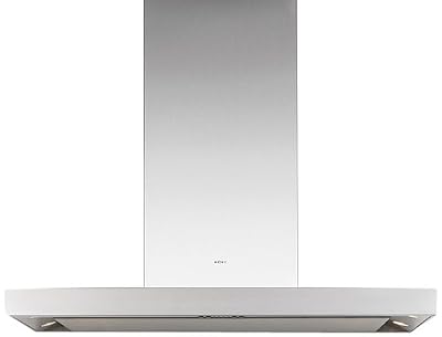 NOVY Flat'line Monté au mur Acier inoxydable - Hottes (Conduit/Recirculation, Monté au mur, Acier inoxydable, 20 W, 4 ampoule(s), Fluorescent)