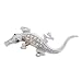Produktbild Universal Alloy 3D Krokodil-Emblem Sticker mit Strass für Autos