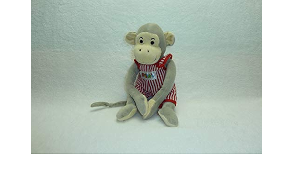 Peluches Doudous Mini Peluche Singe Popi Bayard Maillot Rouge Et Sac Bleu 12 Cm Mo39 Dou Bebe Puericulture