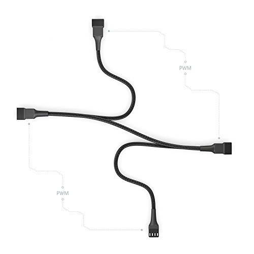 KabelDirekt PWM Lüfter auf 3x PWM Lüfter Verteilerkabel 20-20-20 cm - 3