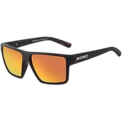 Dirty Dog ruido cuadrado grande gafas de sol en satén de tortuga marrón/naranja Fusion polarizadas lente