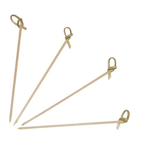 Bambus Fingerfood Spieße Knoten 250 Stück 12 cm