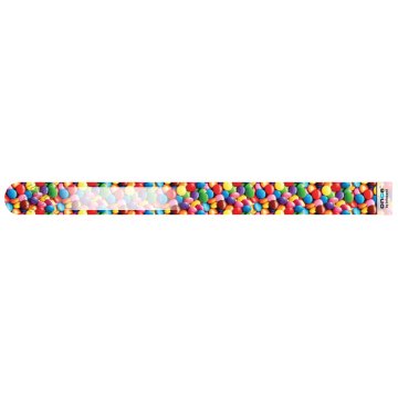 Infoband Single Use I.D. Travel Wrist Band for Kids Pk. of 10 - Candy