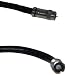 Black Point Products BS-055 25-Foot RG-6 Weatherproof Coax with Fittings, Black RS.4171.00