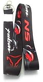Raj™ Pulsar Ns Lanyard Id Card Holder Fabric Keychain/Keyring - Friendship Day, Valentine Day & Birthday Gift (Black)