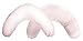 Kinder Valley Baby Bundle BA Pink Moses and Nursing Pillow with Natural Stand