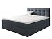 Produktbild Boxspringbett Legato I, Polsterbett mit 2 Bettkästen, Doppelbett mit Lattenrost und Matratze, Bett mit Kopfteil, Farbauswahl, Bettgestell Stilvoll Schlafzimmer (Inari 81, 160 x 200 cm)
