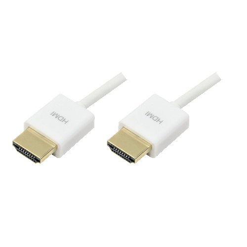 LogiLink CH0042W HDMI Kabel, "Style", HDMI / HDMI, weiß, 2,0m