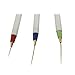 3 Pcs Sable Nail Art Line Drawing Brushes + 3 Pcs Dotting Pen Detailer Liner and Striper Tool Set from Crossover