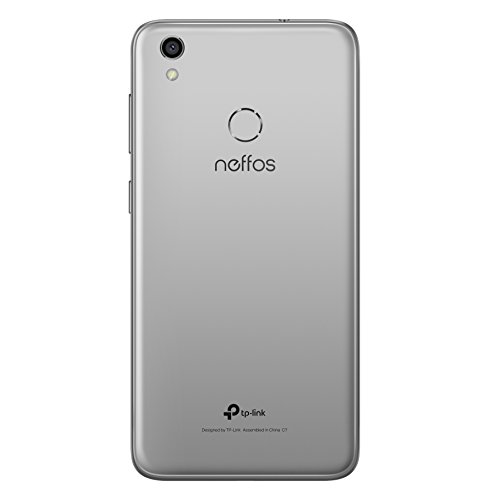TP-Link Neffos C7 4G LTE Selfie Smartphone(5,5 Zoll, HD, 16GB ROM, 2GB RAM, Dual SIM, Fingerabdrucksensor) cloudy grey