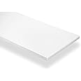 Twin Slot Shelving White Uprights, Brackets Adjustable Strong Rack Wall Shelf Pack of (1, 2, 10) (10, White Wooden Shelf 120cm x 30cm Only)
