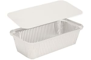 DER-VERPACKUNGS-PROFI 100 Aluschalen Alubehälter 940ml mit Einlegedeckel Aluminiumschale Aluminiumbehälter