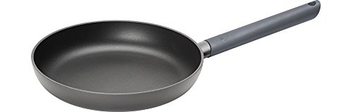 Woll 524JCA Just Cook Gusspfanne für Induktion mit festem Stiel, Durchmesser 24 cm, 5 cm hoch, grau