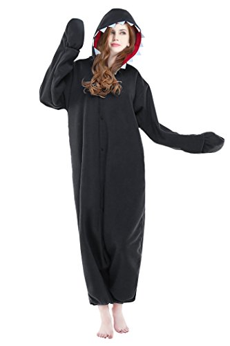 Preisvergleich Produktbild dressfan Unisex Tier Cosplay Kostüm Hai Pyjamas Erwachsene