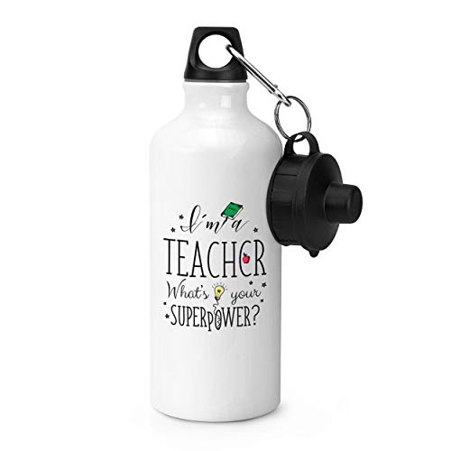 Gift Base I'm A Teacher What's Your Superpower Sports Bottle Gift Base I'm A Teacher What's Your Superpower Sports Bottle